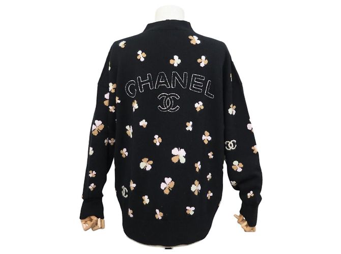 CHANEL CARDIGAN KLEEE P77000 M 38 SCHWARZE CASHMERE JACKE - Ansicht 3