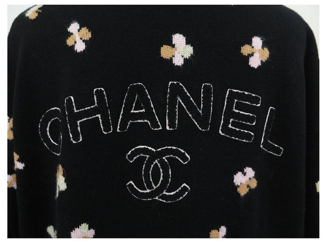 CHANEL CARDIGAN KLEEE P77000 M 38 SCHWARZE CASHMERE JACKE - Ansicht 4