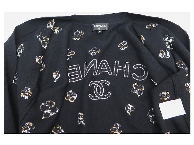 CHANEL CARDIGAN KLEEE P77000 M 38 SCHWARZE CASHMERE JACKE - Ansicht 5