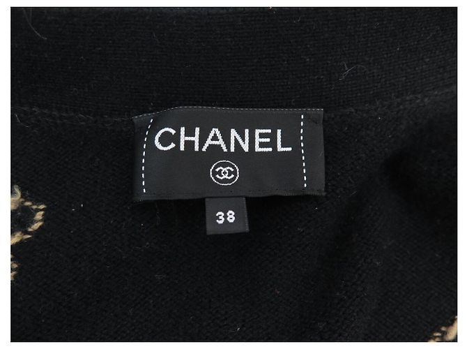 CHANEL CARDIGAN KLEEE P77000 M 38 SCHWARZE CASHMERE JACKE - Ansicht 6