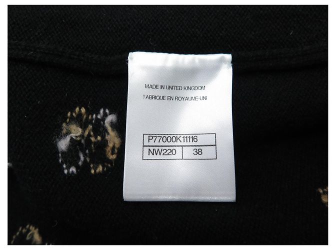 CHANEL CARDIGAN KLEEE P77000 M 38 SCHWARZE CASHMERE JACKE - Ansicht 7