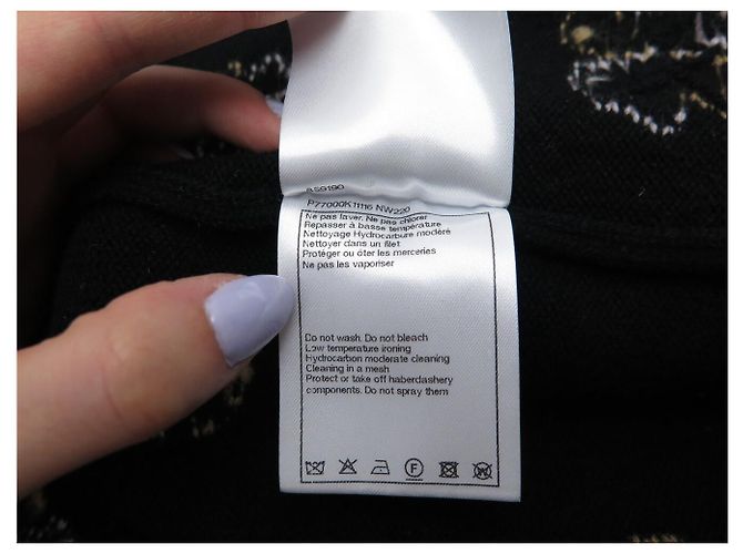 CHANEL CARDIGAN KLEEE P77000 M 38 SCHWARZE CASHMERE JACKE - Ansicht 8