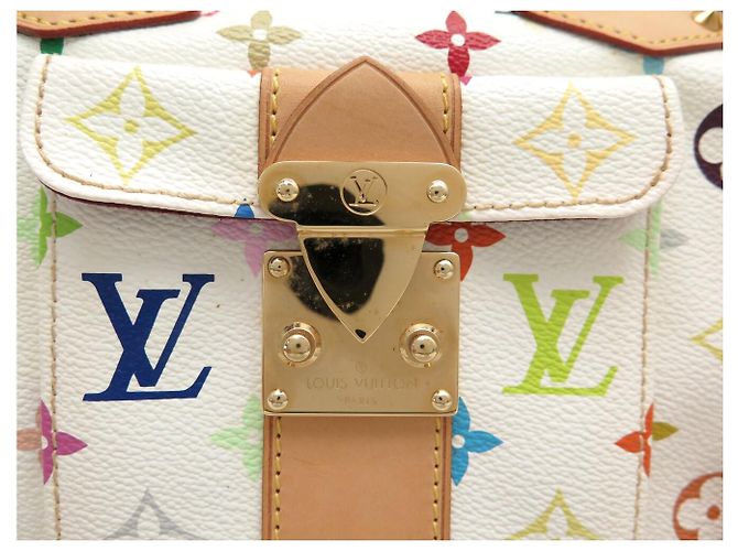 LOUIS VUITTON SPEEDY 30 M92643 HANDTASCHE TOILE MONOGRAM MURAKAMI 2007 Weiß - Ansicht 9