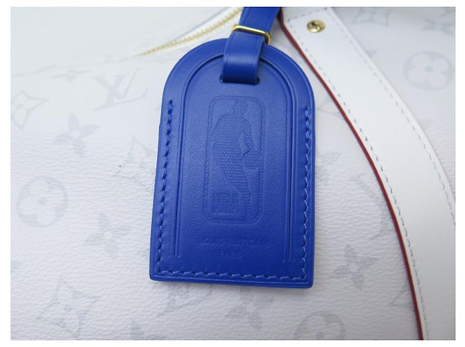 NEUE LOUIS VUITTON X NBA KEEPALL 55 BANDOULIERE M45586 HANDREISETASCHE Grau - Ansicht 8