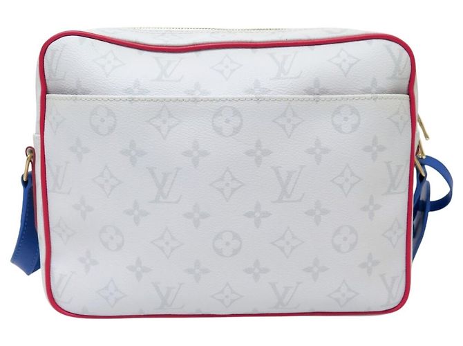 NEUE LOUIS VUITTON X NBA NILE MESSENGER MONOGRAM ANTARCTICA M45583 TASCHE Grau - Ansicht 2