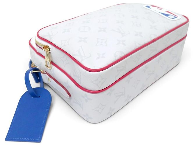 NEUE LOUIS VUITTON X NBA NILE MESSENGER MONOGRAM ANTARCTICA M45583 TASCHE Grau - Ansicht 3