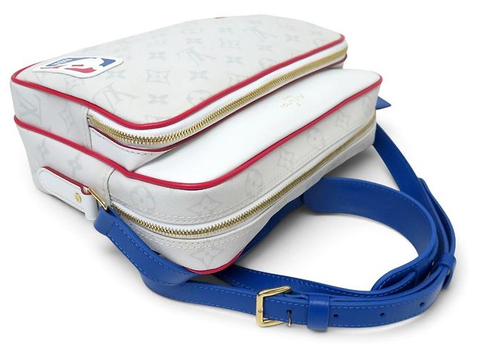 NEUE LOUIS VUITTON X NBA NILE MESSENGER MONOGRAM ANTARCTICA M45583 TASCHE Grau - Ansicht 4