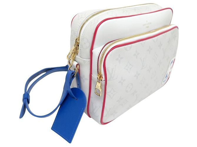NEUE LOUIS VUITTON X NBA NILE MESSENGER MONOGRAM ANTARCTICA M45583 TASCHE Grau - Ansicht 6