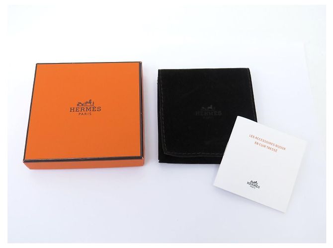 Hermès NEUES HERMES TOURNIS ARMBAND H068406FP PALLADIUM ORANGES FLECHTLEDER BANGLE - Ansicht 13