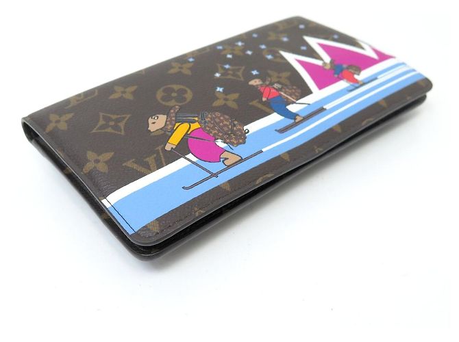 NUOVO LOUIS VUITTON POCHETTE WEEKEND MONOGRAM SKIING BEAR M63857 NATALE 2018 BORSA Marrone - vista 3