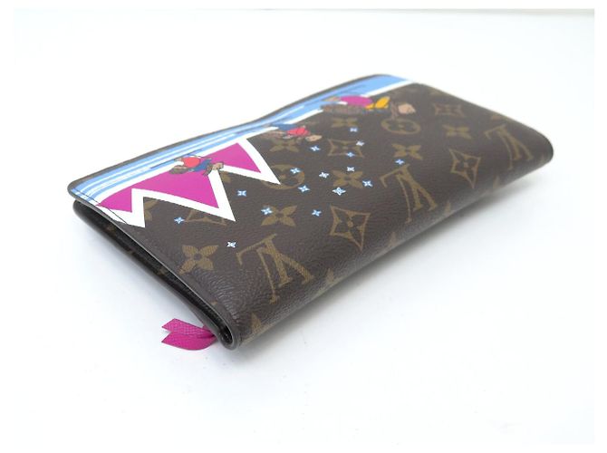 NUOVO LOUIS VUITTON POCHETTE WEEKEND MONOGRAM SKIING BEAR M63857 NATALE 2018 BORSA Marrone - vista 4