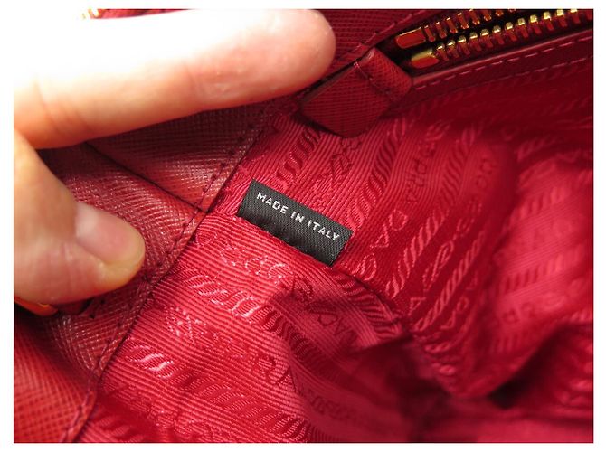 NUOVA BORSA A MANO PRADA GALLERIA GM BN2274 PELLE SAFFIANO ROSSA TRACOLLA Rosso - vista 16