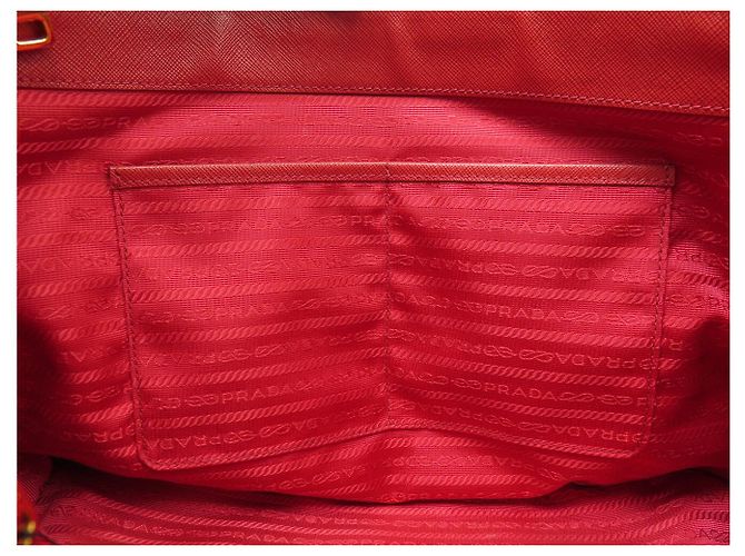 NUOVA BORSA A MANO PRADA GALLERIA GM BN2274 PELLE SAFFIANO ROSSA TRACOLLA Rosso - vista 17
