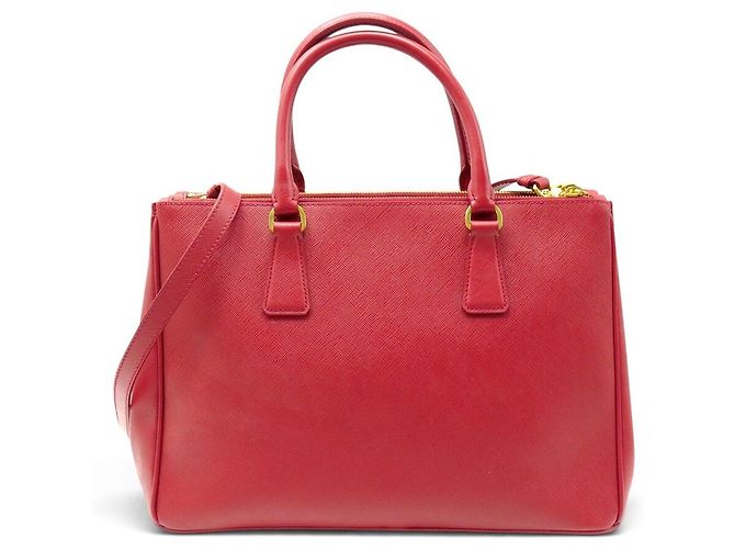 NUOVA BORSA A MANO PRADA GALLERIA GM BN2274 PELLE SAFFIANO ROSSA TRACOLLA Rosso - vista 2