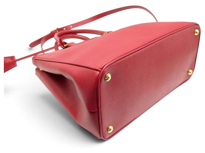 NUOVA BORSA A MANO PRADA GALLERIA GM BN2274 PELLE SAFFIANO ROSSA TRACOLLA Rosso - vista 3