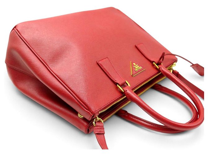 NUOVA BORSA A MANO PRADA GALLERIA GM BN2274 PELLE SAFFIANO ROSSA TRACOLLA Rosso - vista 5