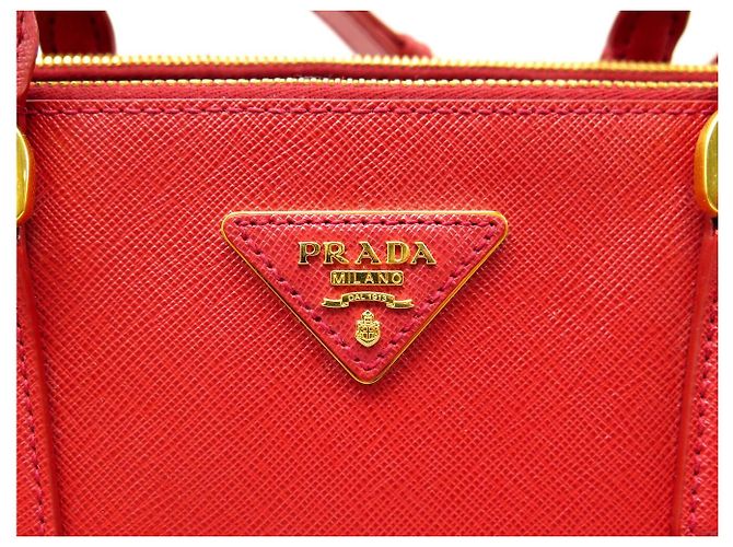 NUOVA BORSA A MANO PRADA GALLERIA GM BN2274 PELLE SAFFIANO ROSSA TRACOLLA Rosso - vista 6