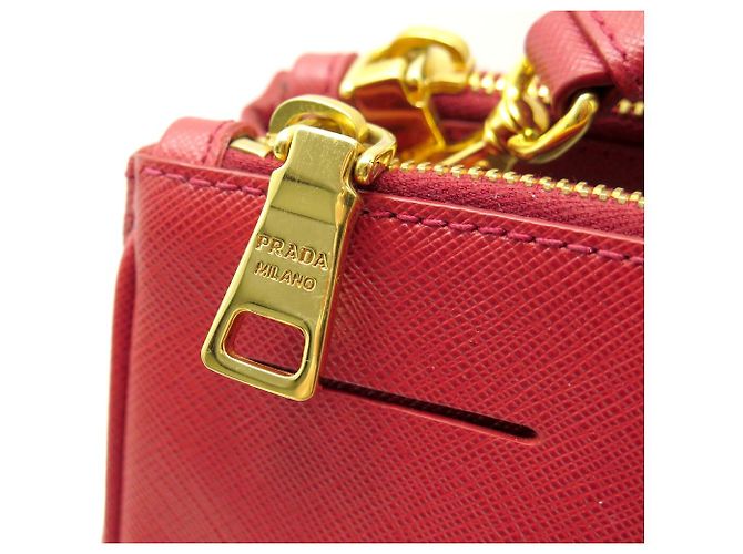 NUOVA BORSA A MANO PRADA GALLERIA GM BN2274 PELLE SAFFIANO ROSSA TRACOLLA Rosso - vista 7