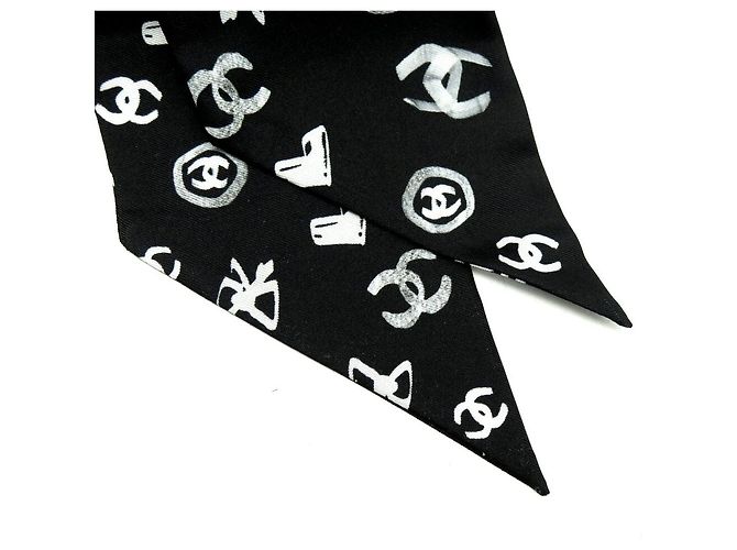 NUEVO ACCESORIO PARA EL CABELLO CHOUCHOU CHANEL LOGO CC AA9265 Negro - vista 2