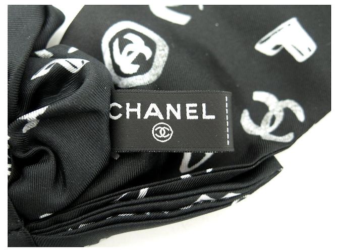 NUEVO ACCESORIO PARA EL CABELLO CHOUCHOU CHANEL LOGO CC AA9265 Negro - vista 5