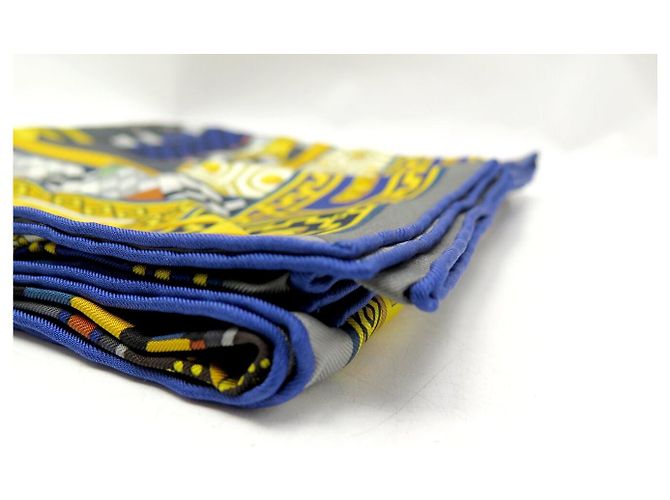Hermès HERMES COLLIERS DE CHIENS JAMIN SEIDENTUCH CARRE 90 CM + BOX Mehrfarben - Ansicht 12