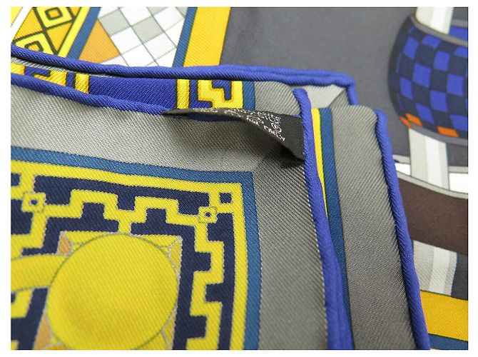 Hermès HERMES COLLIERS DE CHIENS JAMIN SEIDENTUCH CARRE 90 CM + BOX Mehrfarben - Ansicht 14