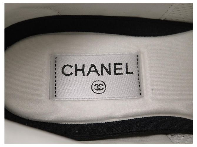 NEUE CHANEL SNEAKERS G45208 LOW TOP LOGO CC WEIß & SCHWARZ WILDLEDER 40 SNEAKERS - Ansicht 8