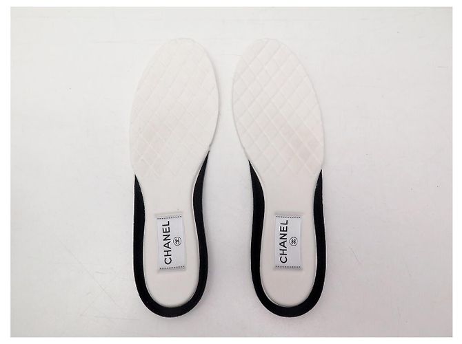 NEUE CHANEL SNEAKERS G45208 LOW TOP LOGO CC WEIß & SCHWARZ WILDLEDER 40 SNEAKERS - Ansicht 9