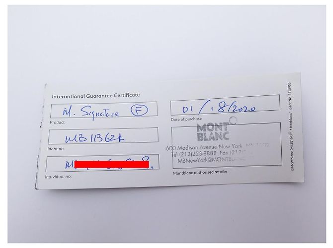 PENNA STILO MONTBLANC M RED SIGNATURE 11362 ACCIAIO SPAZZOLATO NUOVA Argento - vista 13
