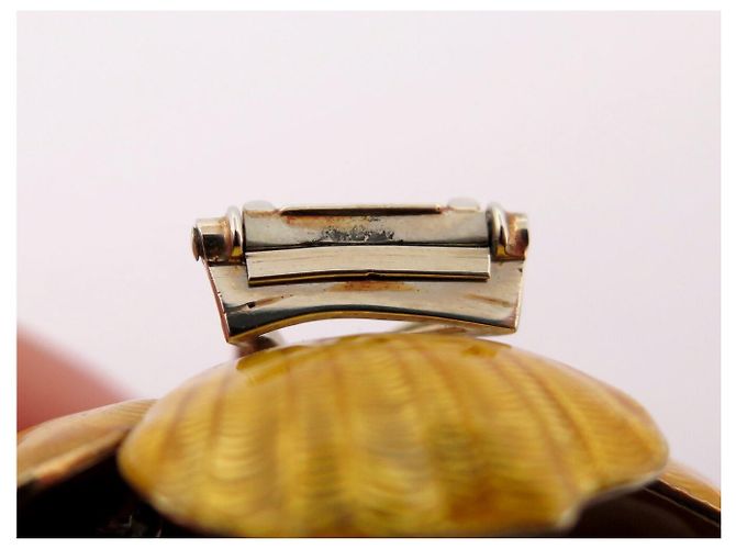 VINTAGE BROCHE BOUCHERON EGLANTINE 18K GOLD PLATIN 23.1GR DIAMANTEN 1.6CT Golden - Ansicht 10
