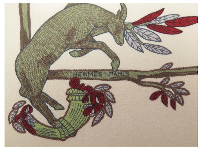 Hermès NEU VINTAGE HERMES ALPHABET III ANNIE FAIVRE CARRE 70 SEIDENTUCHEL - Ansicht 7