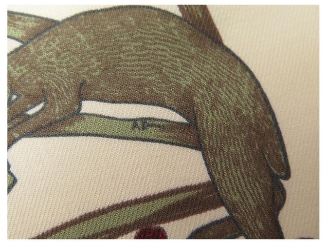 Hermès NEU VINTAGE HERMES ALPHABET III ANNIE FAIVRE CARRE 70 SEIDENTUCHEL - Ansicht 8