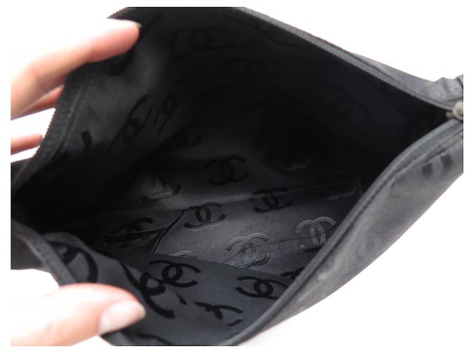 CHANEL WILD STICHING STEPPENLEDER SCHULTERTASCHE SCHWARZ - Ansicht 15