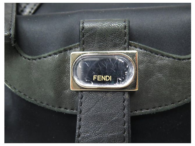 BORSA A MANO FENDI SPY HOBO 8BR545 PELLE RASO NERO BORSA A TRACCOLLA - vista 6