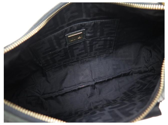 BORSA A MANO FENDI SPY HOBO 8BR545 PELLE RASO NERO BORSA A TRACCOLLA - vista 8