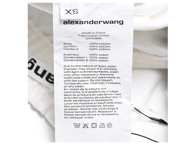 Pantaloni jogger con pannelli e coulisse Alexander Wang in cotone multicolore - vista 5
