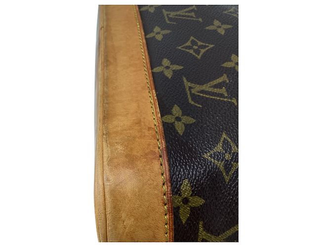 Louis Vuitton Monogram Canvas Alma PM Handtasche aus braunem Leder Rot - Ansicht 14