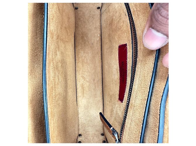 Sac bandoulière Valentino Garavani Rockstud Rolling en cuir marron Rouge - vue 14