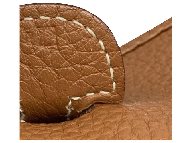 Evelyne Hermès Evelyn III 29 in pelle marrone Stampa python - vista 12