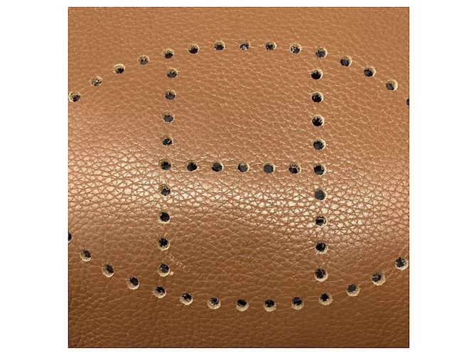 Evelyne Hermès Evelyn III 29 in pelle marrone Stampa python - vista 13
