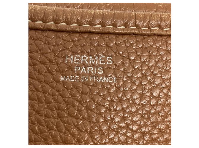 Evelyne Hermès Evelyn III 29 in pelle marrone Stampa python - vista 9