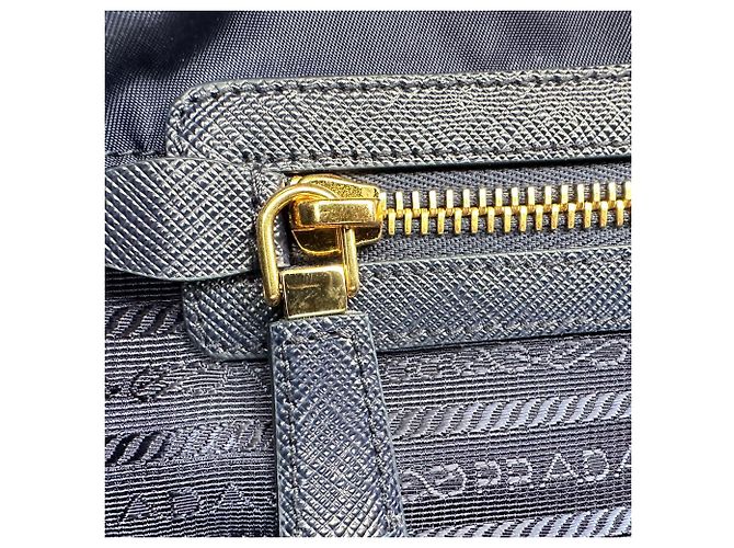 Borsa Tote Prada Large Re-Edition 1978 in Poliammide Blu Navy Blu chiaro - vista 14