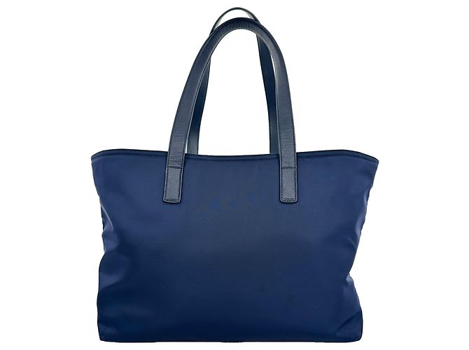 Borsa Tote Prada Large Re-Edition 1978 in Poliammide Blu Navy Blu chiaro - vista 6