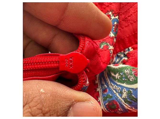 Robe courte imprimée à encolure drapée Sandro en viscose rouge - vue 6