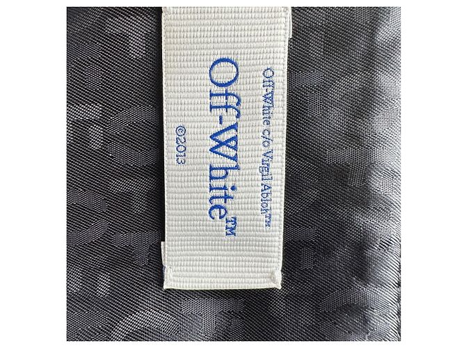 Off White Off-White plissierter Minirock mit Gürtel aus dunkelblauer Wolle Marineblau - Ansicht 4