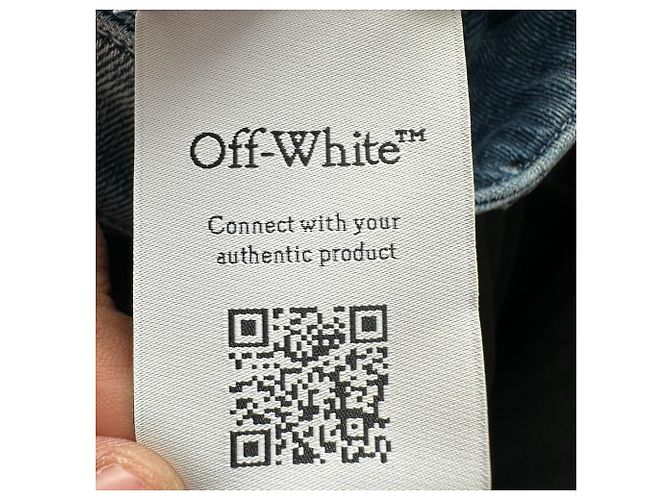 Off White Off-White Upside Down Jeanskleid aus blauer Baumwolle Hellblau - Ansicht 21