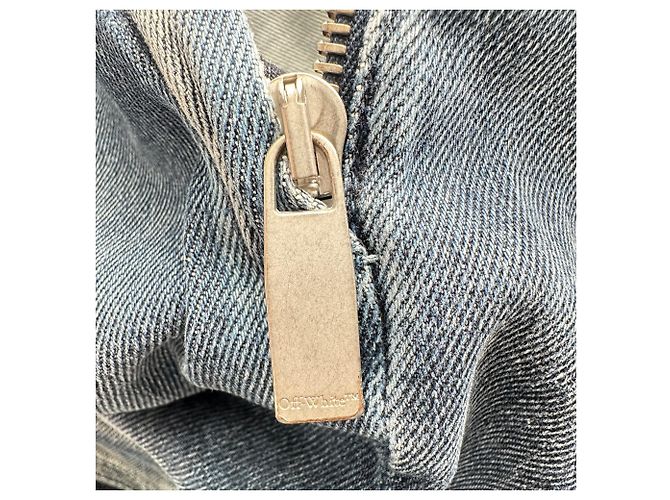 Off White Off-White Upside Down Jeanskleid aus blauer Baumwolle Hellblau - Ansicht 4
