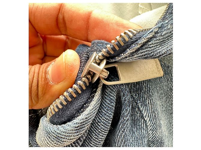 Off White Off-White Upside Down Jeanskleid aus blauer Baumwolle Hellblau - Ansicht 6