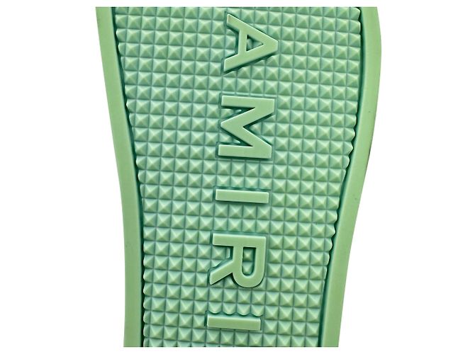 Amiri Pool-Sandalen aus grünem Gummi - Ansicht 10