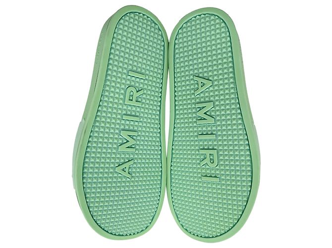 Amiri Pool-Sandalen aus grünem Gummi - Ansicht 14
